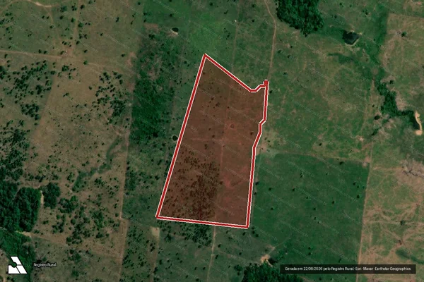 Imagem de satélite de Infração Ambiental em Lábrea - AM