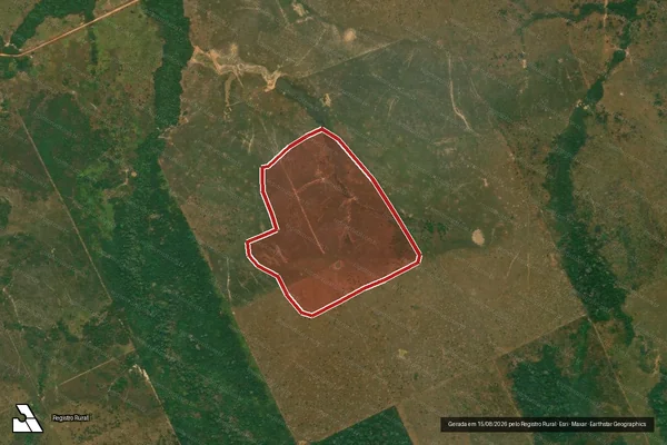 Imagem de satélite de Desmatamento em Lábrea - AM