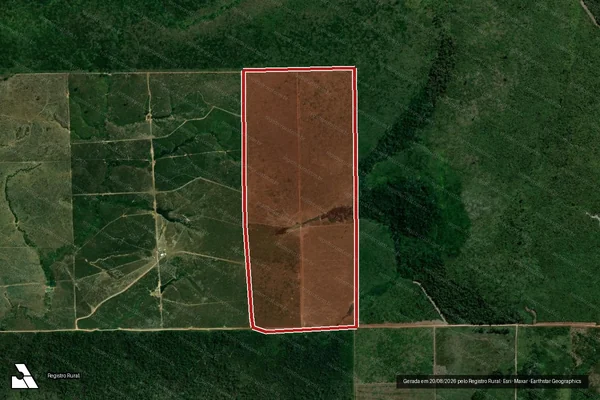 Imagem de satélite de Infração da Flora em Altamira - PA