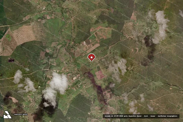 Imagem de satélite de Infração da Flora em Vitória da Conquista - BA (marcador da localização)