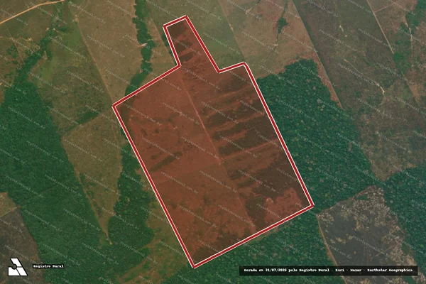 Imagem de satélite de Infração da Flora em Lábrea - AM