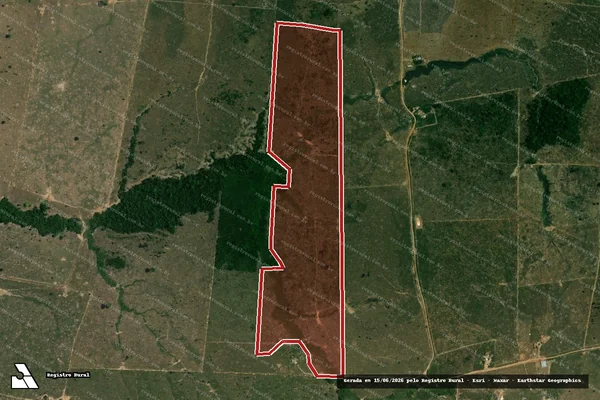 Imagem de satélite de Infração da Flora em Boca do Acre - AM