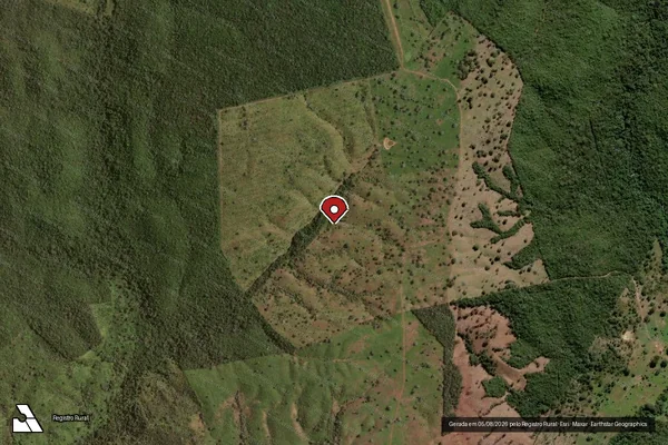 Imagem de satélite — Embargo Ambiental - Itacajá/TO