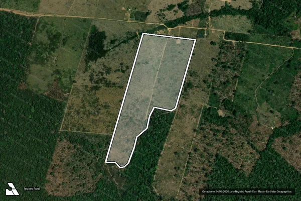 Imagem de satélite de Infração da Flora em Lábrea - AM