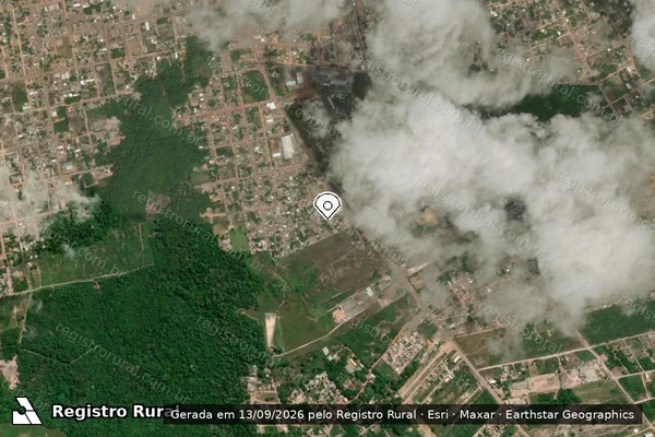 Imagem de satélite — Embargo IBAMA — Infração da Flora - Santarém/PA