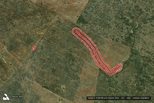 Imagem de satélite — Embargo IBAMA — Infração da Flora — Canapi/AL