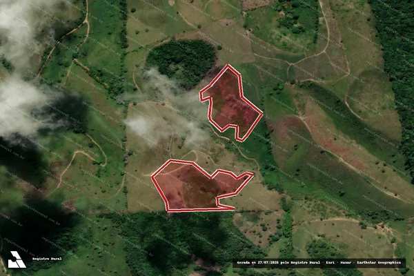Imagem de satélite — Embargo IBAMA — Infração da Flora — Xexéu/PE