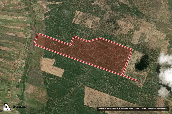 Imagem de satélite — Embargo IBAMA — Infração da Flora — Itapicuru/BA