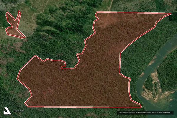 Imagem de satélite de Infração da Flora em São Félix do Xingu - PA