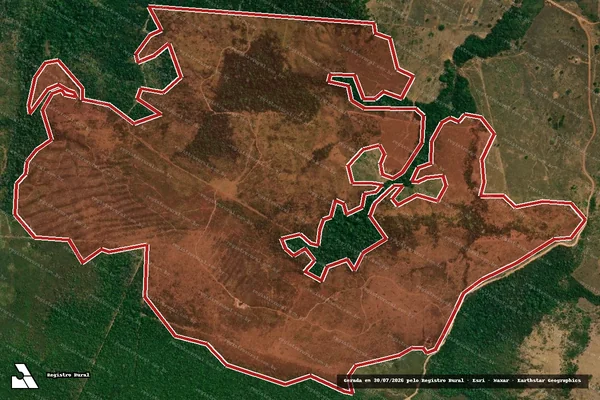 Imagem de satélite de Infração da Flora em Aripuanã - MT