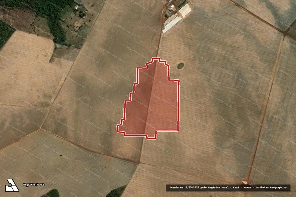 Imagem de satélite de Infração Ambiental em Caseara - TO