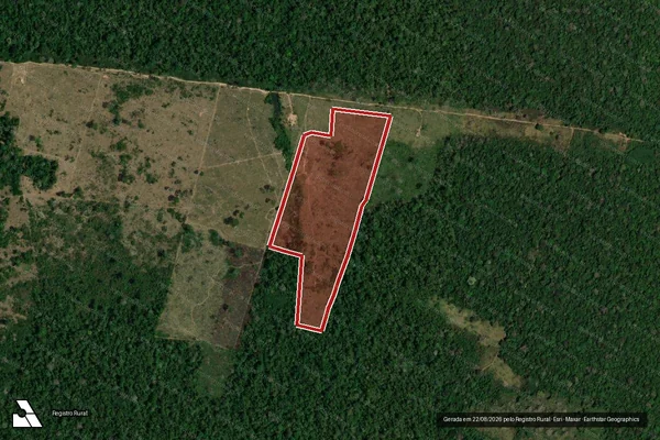 Imagem de satélite de Infração da Flora em Lábrea - AM