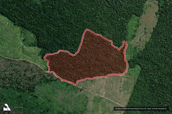 Imagem de satélite — Embargo Ambiental - Humaitá/AM