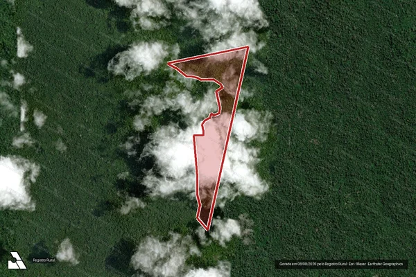 Imagem de satélite de Infração da Flora em Senador José Porfírio - PA