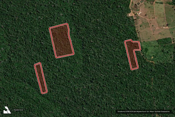 Imagem de satélite de Infração da Flora em Uruará - PA