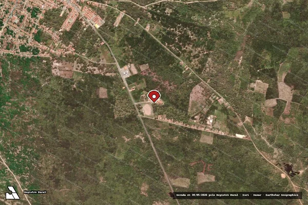 Imagem de satélite — Embargo IBAMA — Infração de Licenciamento(Não Classificada-Móvel) — Martinópole/CE