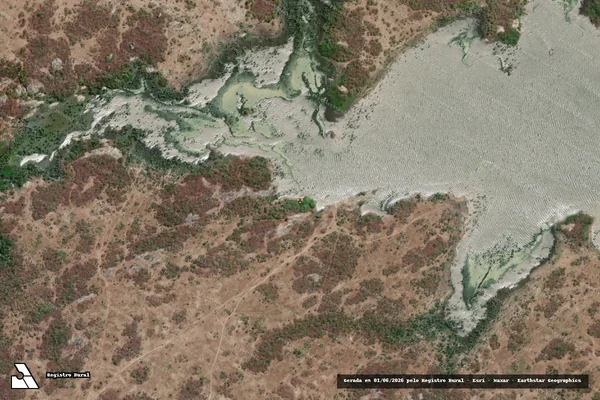 Imagem de satélite — Embargo IBAMA — Infração Ambiental — Granja/CE