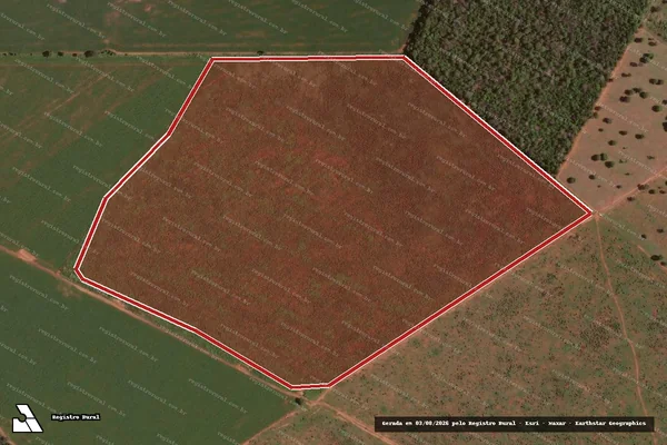 Imagem de satélite de Infração da Flora em Porangatu - GO