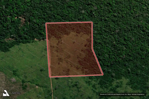 Imagem de satélite de Infração da Flora em São Félix do Xingu - PA