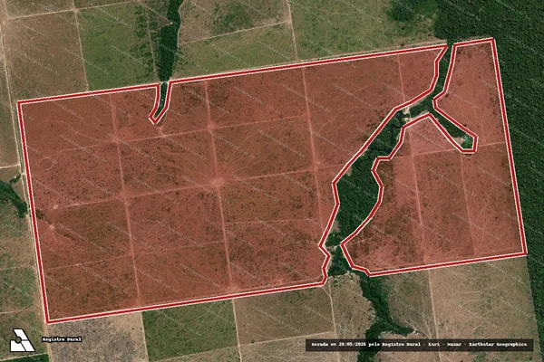 Imagem de satélite de Infração Ambiental em Apiacás - MT