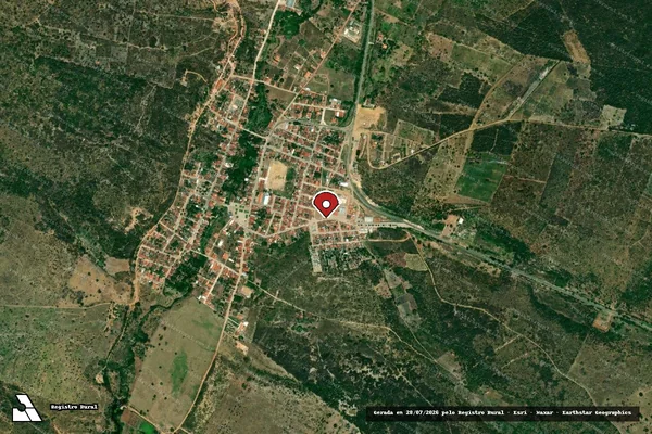 Imagem de satélite — Embargo IBAMA — Infração Ambiental — Caém/BA