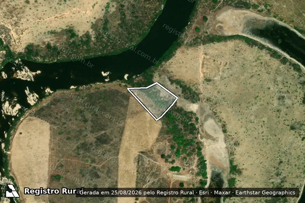 Imagem de satélite de Infração Ambiental em Normandia - RR