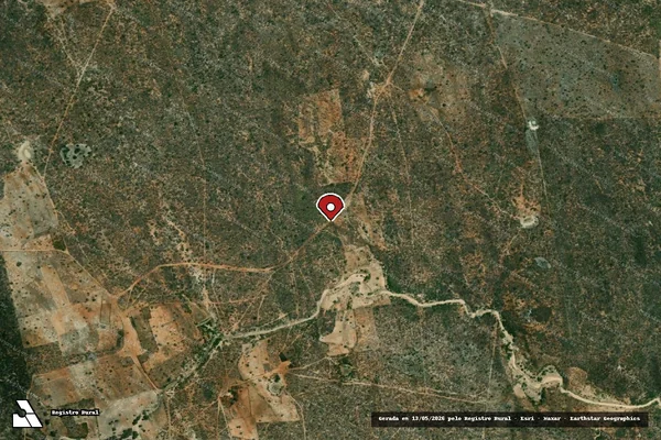 Imagem de satélite — Embargo IBAMA — Infração da Flora — Uauá/BA