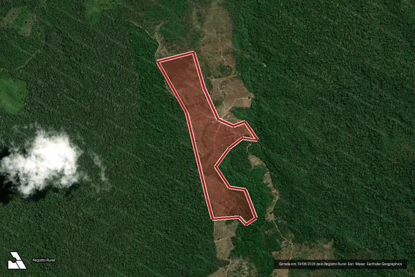 Imagem de satélite de Infração Ambiental em Uruará - PA