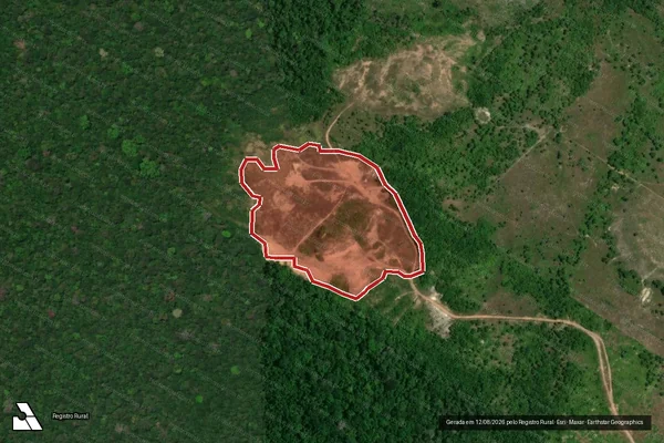 Imagem de satélite de Infração Ambiental em Caracaraí - RR