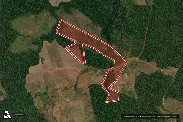 Imagem de satélite de Infração Ambiental em São Félix do Xingu - PA