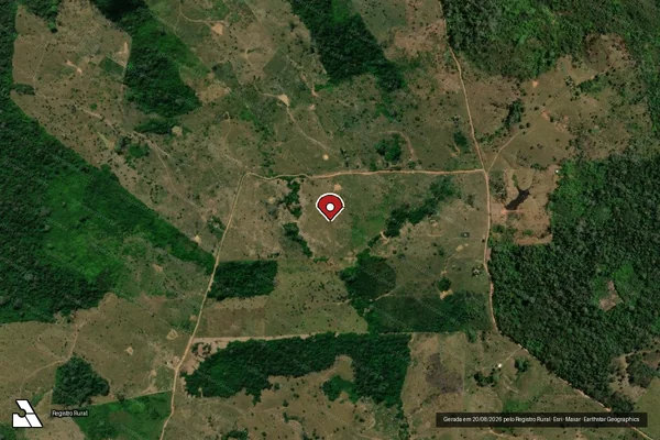 Imagem de satélite — Embargo IBAMA — Infração da Flora - Xapuri/AC