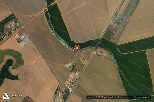 Imagem de satélite — Embargo IBAMA — Infração da Fauna — Sorriso/MT