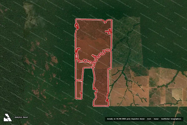 Imagem de satélite de Infração da Flora em Colniza - MT