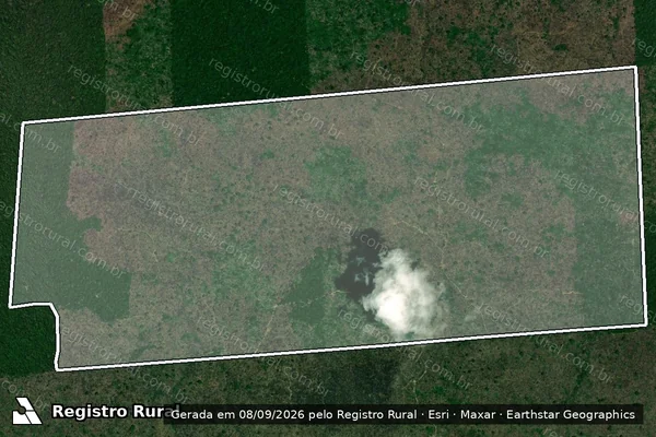 Imagem de satélite de Infração da Flora em Lábrea - AM