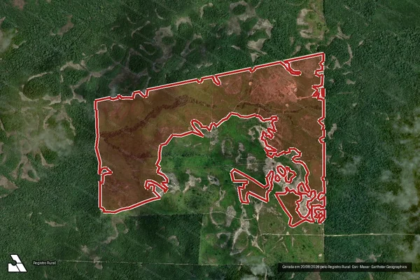 Imagem de satélite de Infração Ambiental em Caracaraí - RR