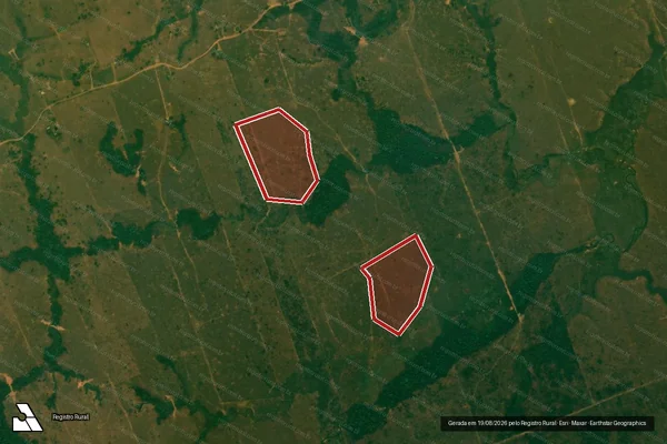 Imagem de satélite de Desmatamento em Porto Velho - RO