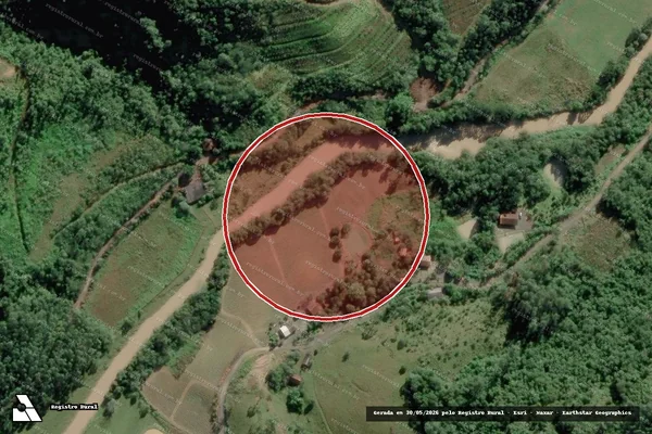 Imagem de satélite de Infração Ambiental em Santa Terezinha - SC