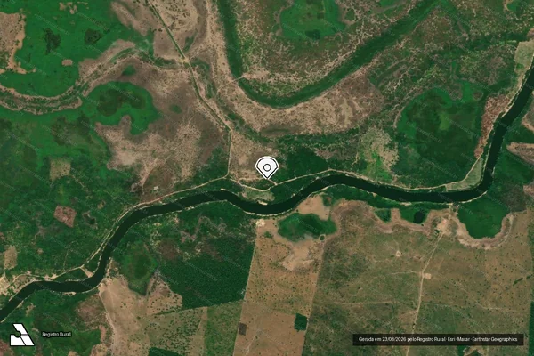 Imagem de satélite — Embargo IBAMA — Infração Ambiental — Vitória do Mearim/MA