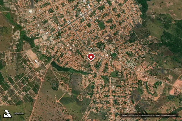 Imagem de satélite de Comércio Ilegal de Madeira em Amarante do Maranhão - MA (marcador da localização)
