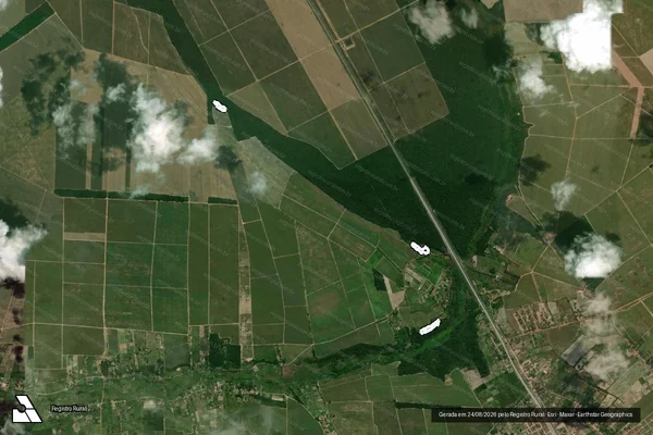 Imagem de satélite de Infração da Flora em Goianinha - RN