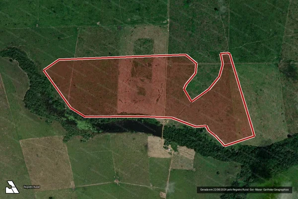 Imagem de satélite de Infração da Flora em Altamira - PA
