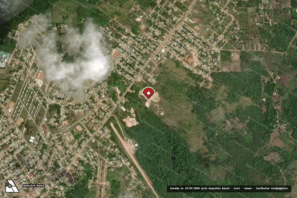 Imagem de satélite — Embargo IBAMA — Infração Ambiental - Laranjal do Jari/AP