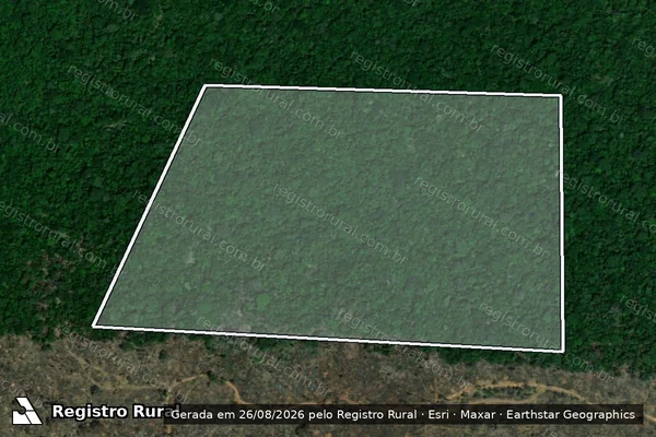 Imagem de satélite de Infração Ambiental em Lábrea - AM