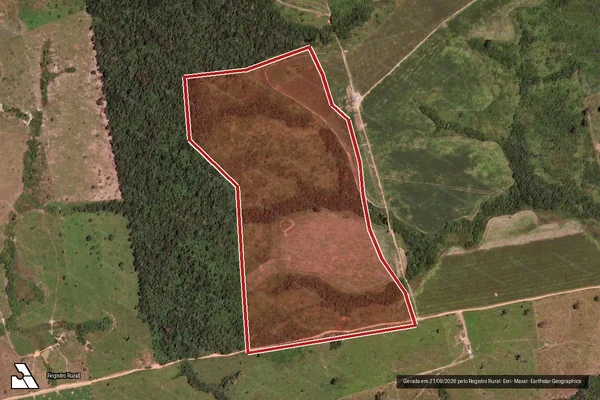 Imagem de satélite de Infração Ambiental em Nova Bandeirantes - MT