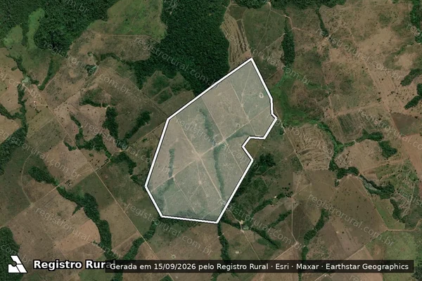 Imagem de satélite de Infração da Flora em São Félix do Xingu - PA