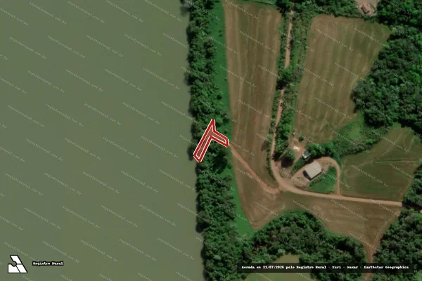 Imagem de satélite de Infração da Flora em Tiradentes do Sul - RS