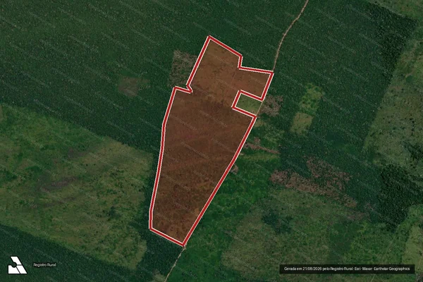 Imagem de satélite de Infração Ambiental em Humaitá - AM