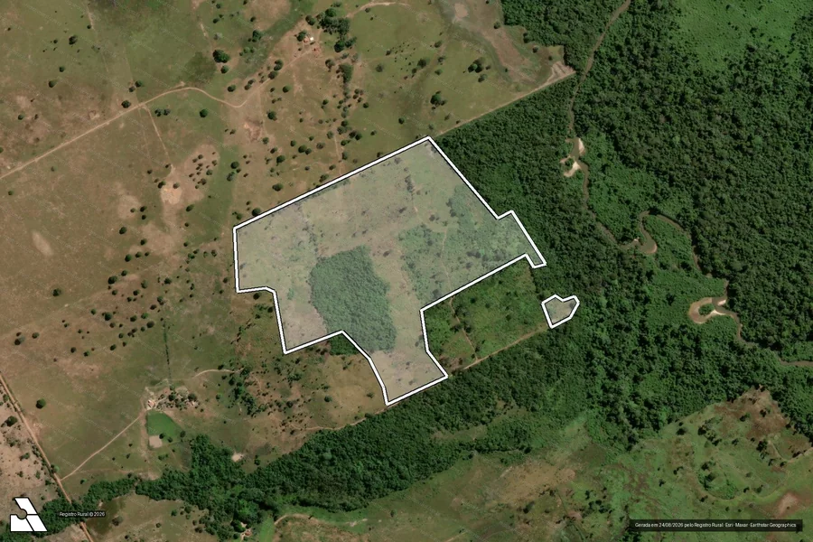 Imagem aérea do item A