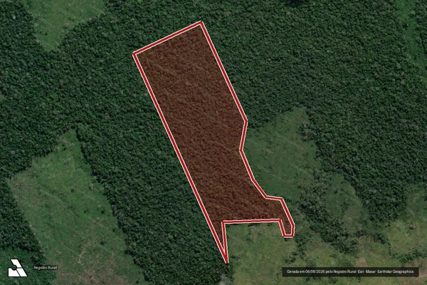 Imagem de satélite de Infração da Flora em Lábrea - AM