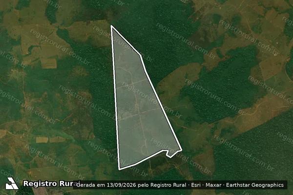 Imagem de satélite de Infração Ambiental em Apuí - AM